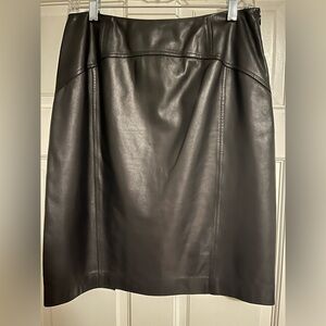 Buttery Soft Black Leather Skirt